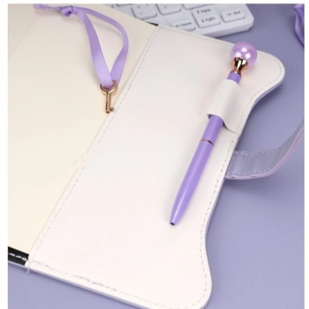 Vintage Leather Journal Notebook - Privacy B6 Love Lock Keys Notebook