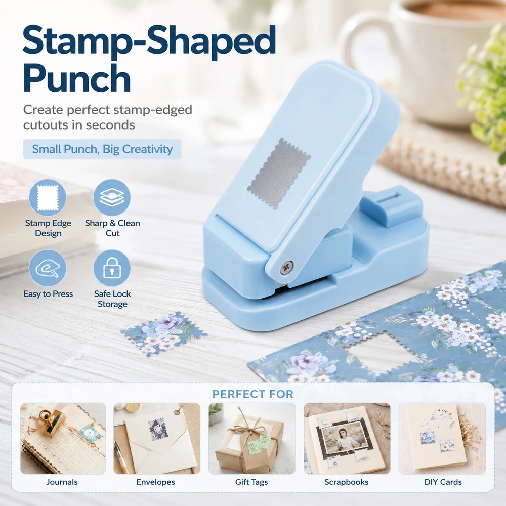Books - Postage Stamp Edge Paper Punch for