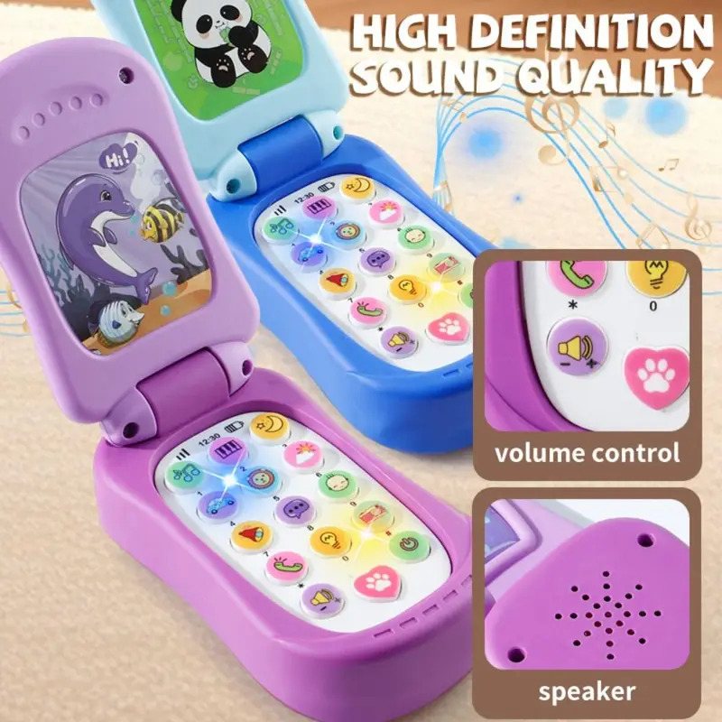 Music - Flip Cover Simulation Mobile Phone Toy