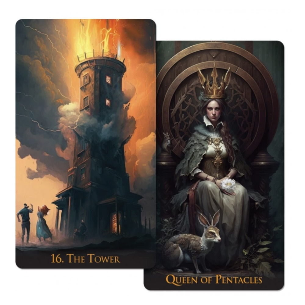 Tarot Deck With Guidebook - 12*7cm Weird World Tarot 78 Cards