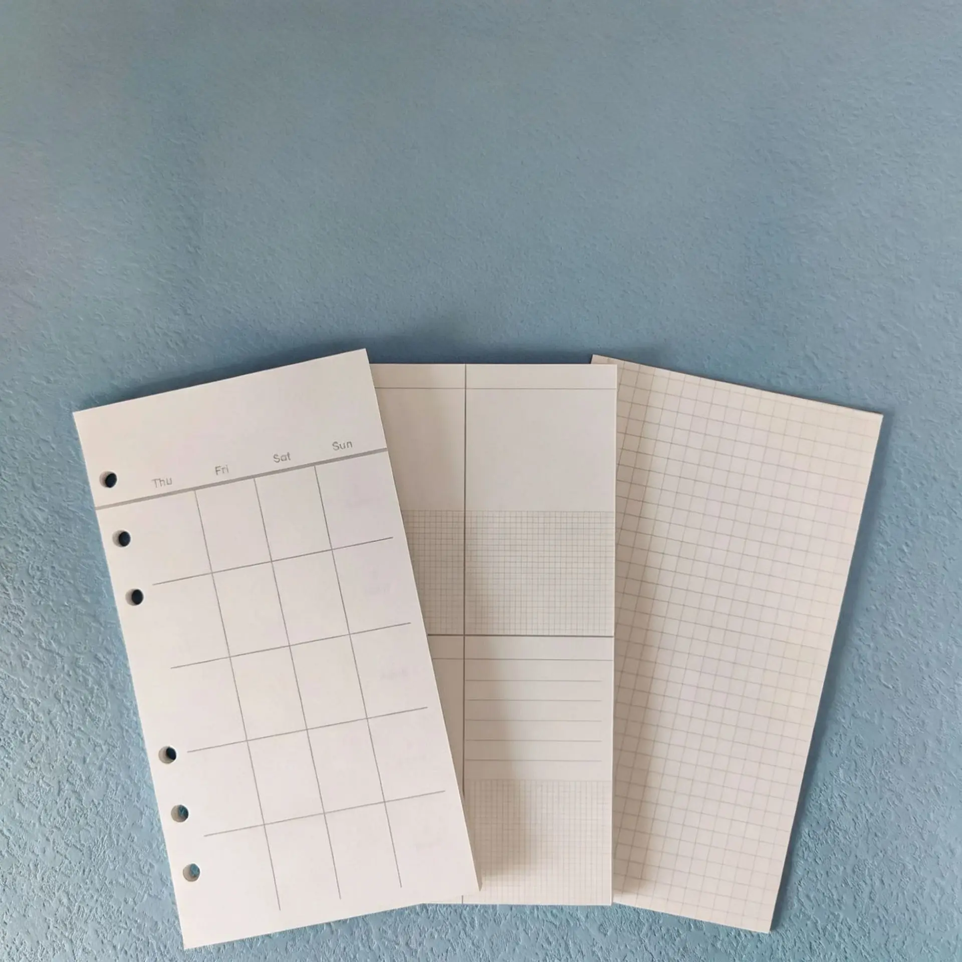 A5 Spiral Dotted Grid Notebook - A5 A6 A7 Black Craft White