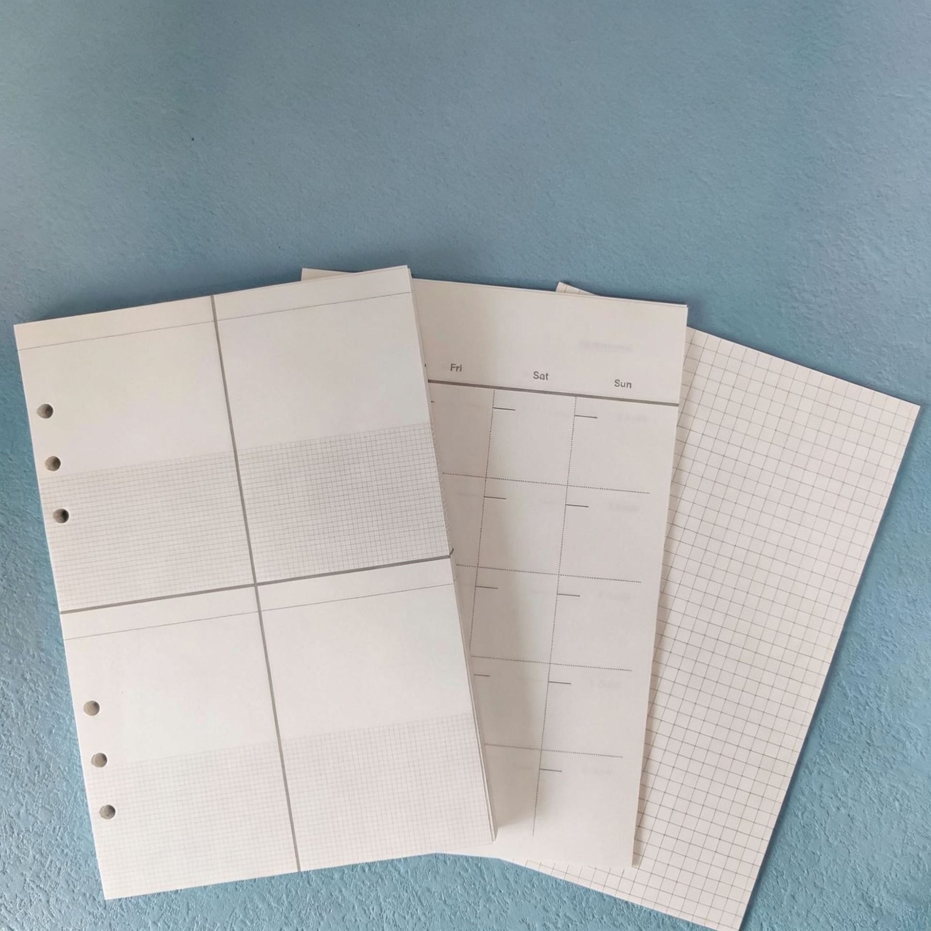 A5 Spiral Dotted Grid Notebook - A5 A6 A7 Black Craft White
