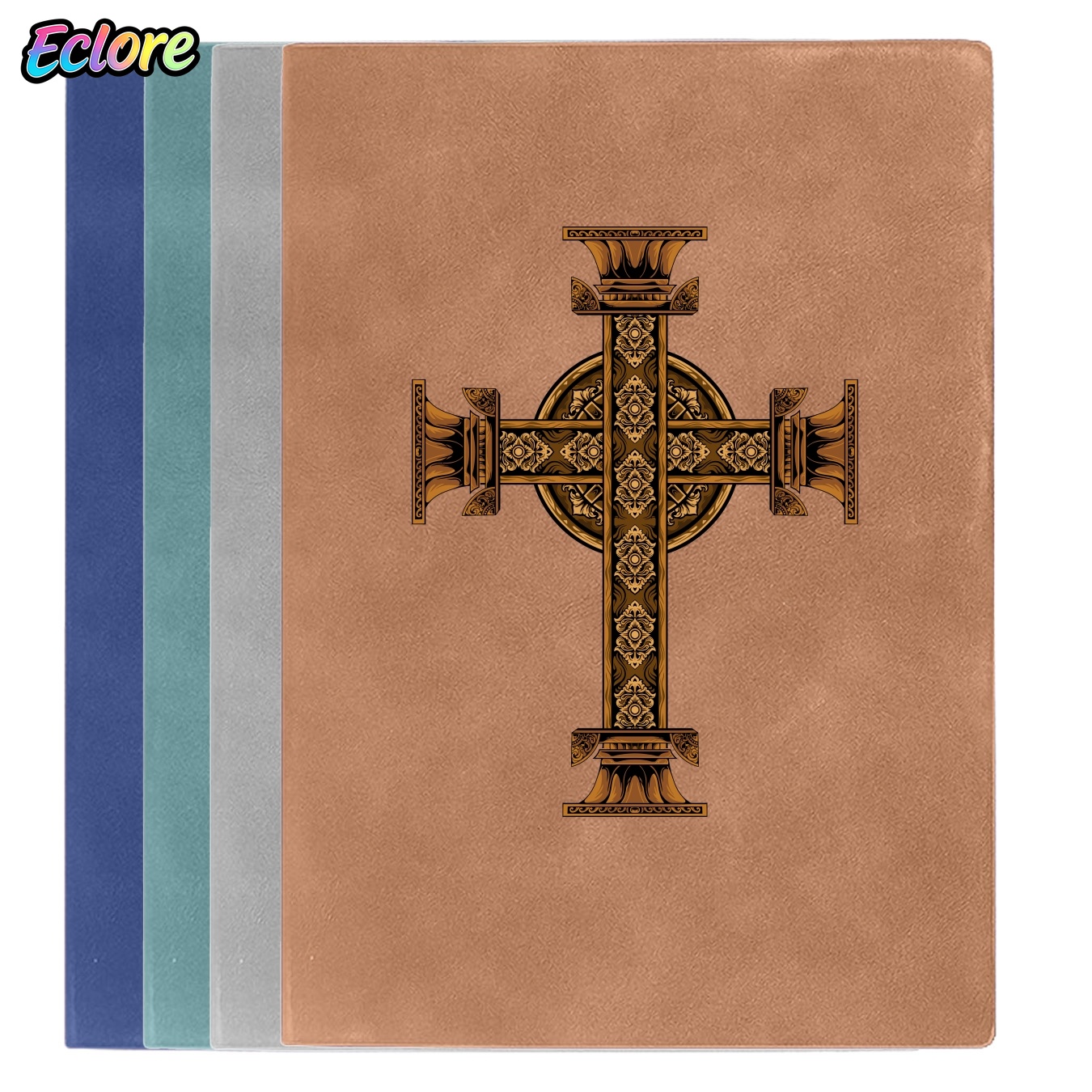 Vintage Leather Journal Notebook - Vintage Soft Leather Notebook with Embossed