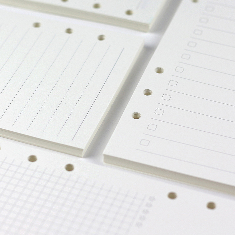 A5 Spiral Dotted Grid Notebook - A5 A6A7 45 Sheets Loose Leaf