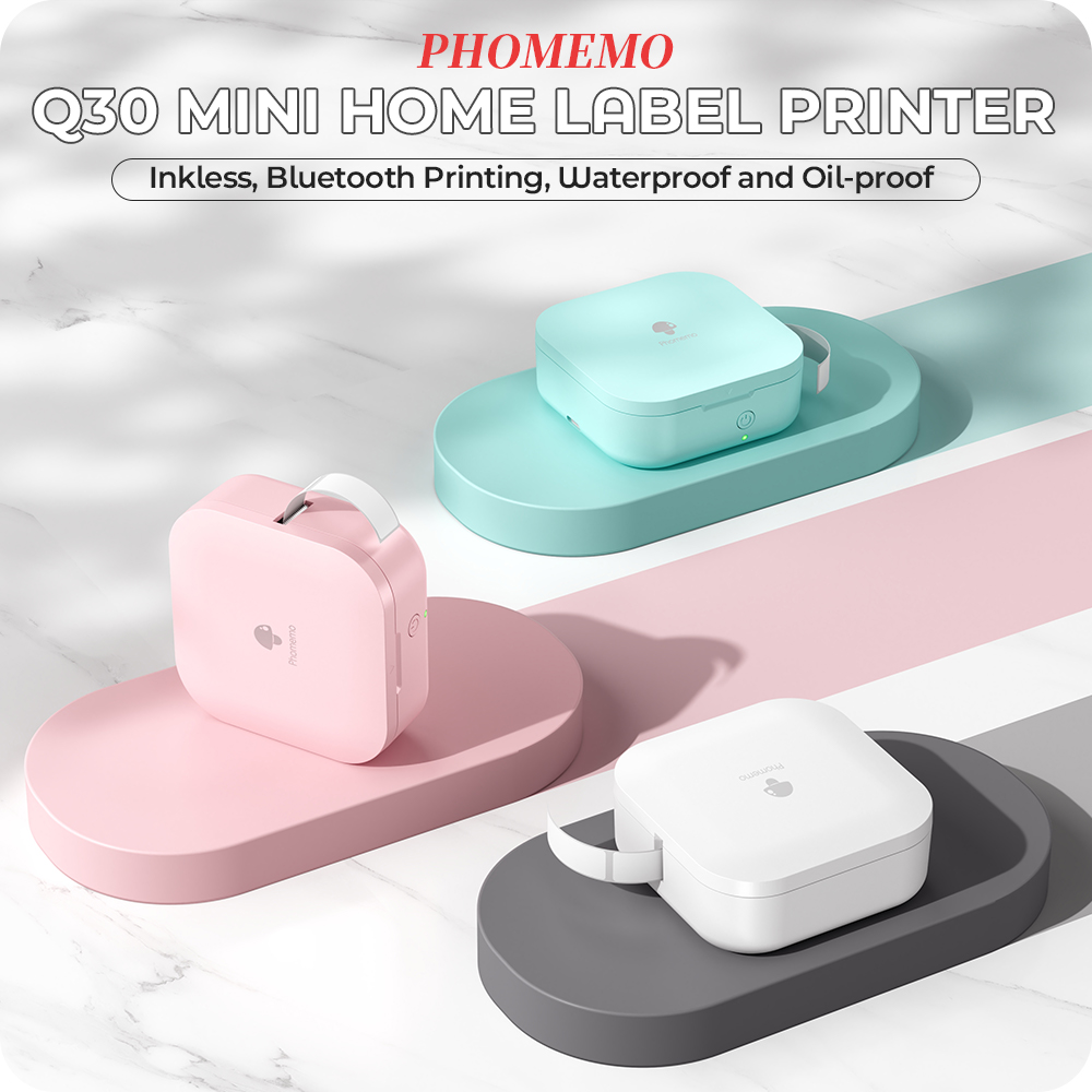Mini Pocket Thermal Printer Paper Roll - 【New】Phomemo Q30 Mini Label Printer Portable