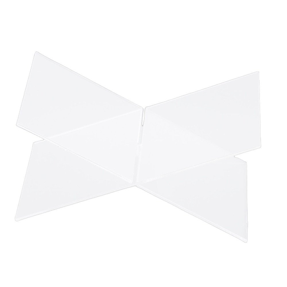 Clear Acrylic Book Stand Holder - 1set X-Shaped Design Acrylic Book Stand