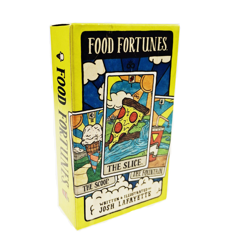 Tarot Deck With Guidebook - New 78 Illustrated Food&Drink Cards Tarot