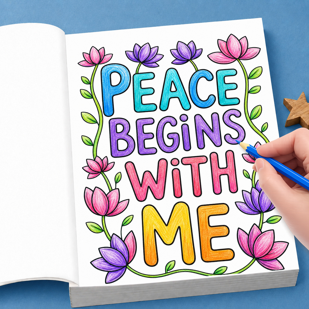 Adult Coloring Book Stress Relief - 28‑Page Mental Health Adult Coloring Book,
