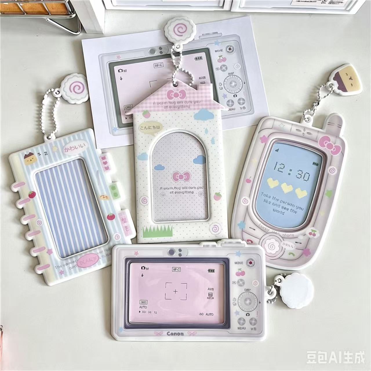 Kpop Photo Card Binder 3 Inch - 1PC Cartoon Kpop Photocard Holder Camera
