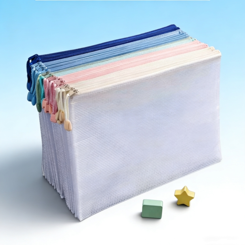 Stationery Books - A4 Waterproof Transparent Mesh Bag Large