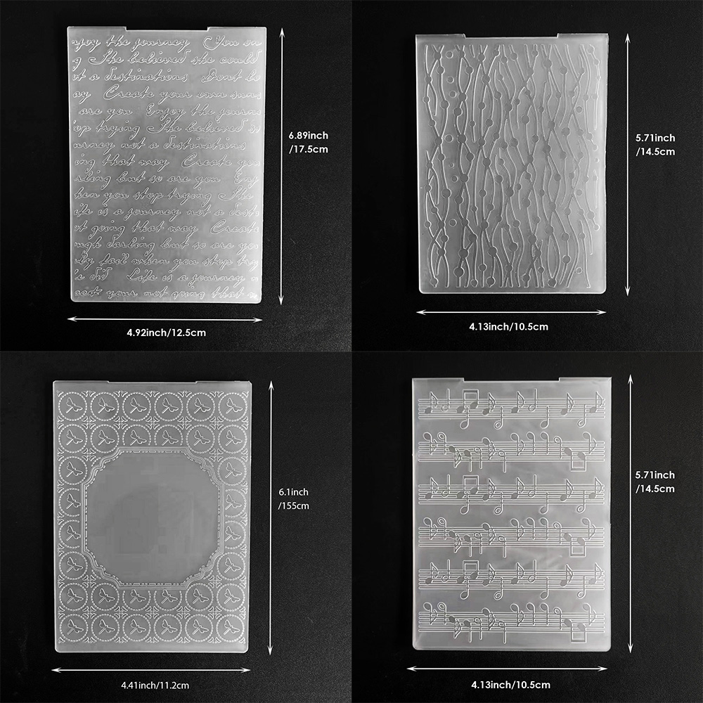 Blank Sheet Music Notebook - 2D/Musical Note/Embossing Folders For Card Making