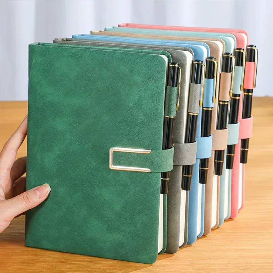 Vintage Leather Journal Notebook - 1pcs Soft-Cover Vintage A5 Leather Notebook