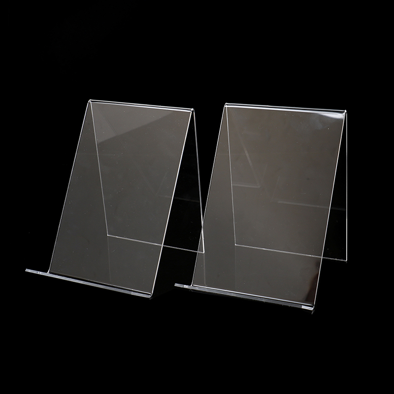 Clear Acrylic Book Stand Holder - 📚 1pc Acrylic Book Display Stand