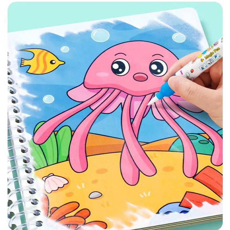 Magic Water Drawing Book Child - Reusable Water Magic Coloring Book review and price