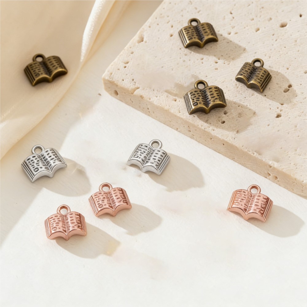 10/20/100pcs Charms Open Book  - Stationery Books review and price