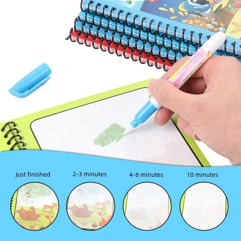 Magic Water Painting Book Reus - Reusable Water Magic Coloring Book review and price