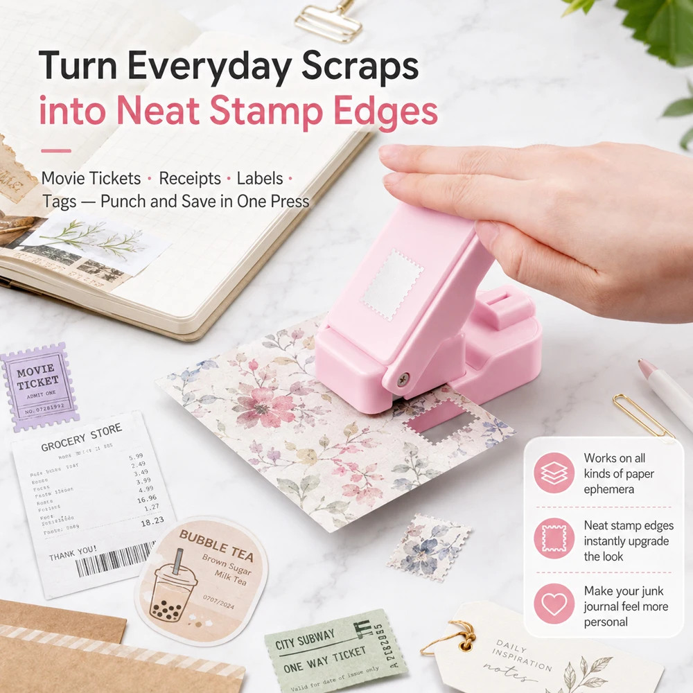 Postage Stamp Edge Paper Punch - Books review and price