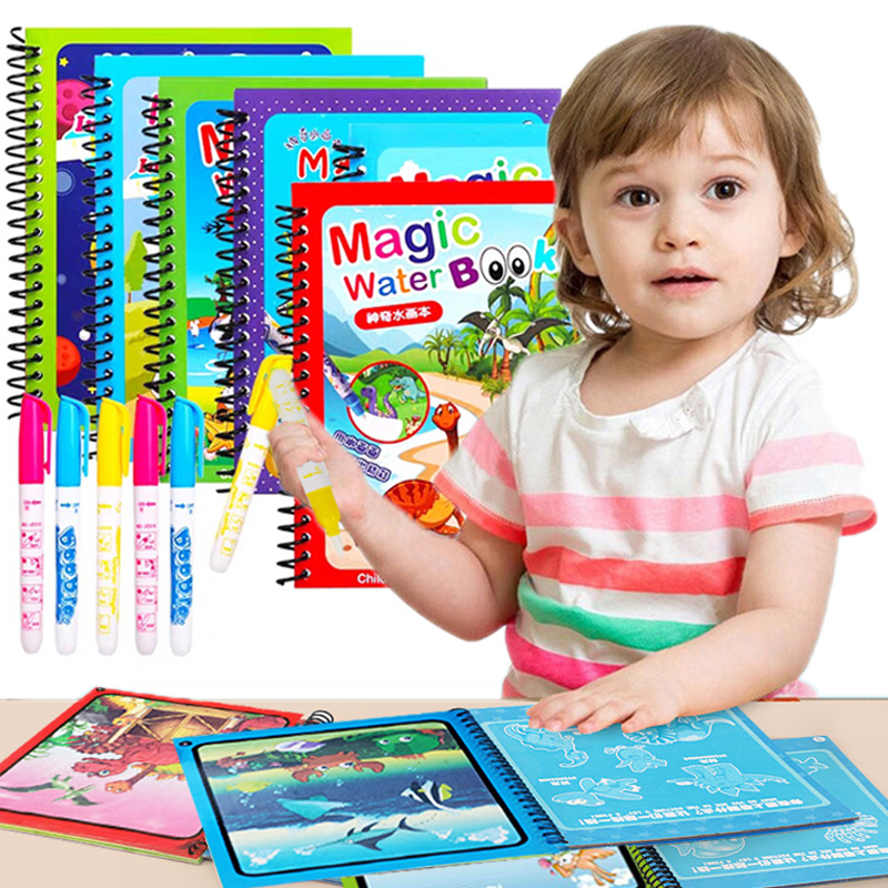 Montessori Toys Reusable Color - Reusable Water Magic Coloring Book review and price
