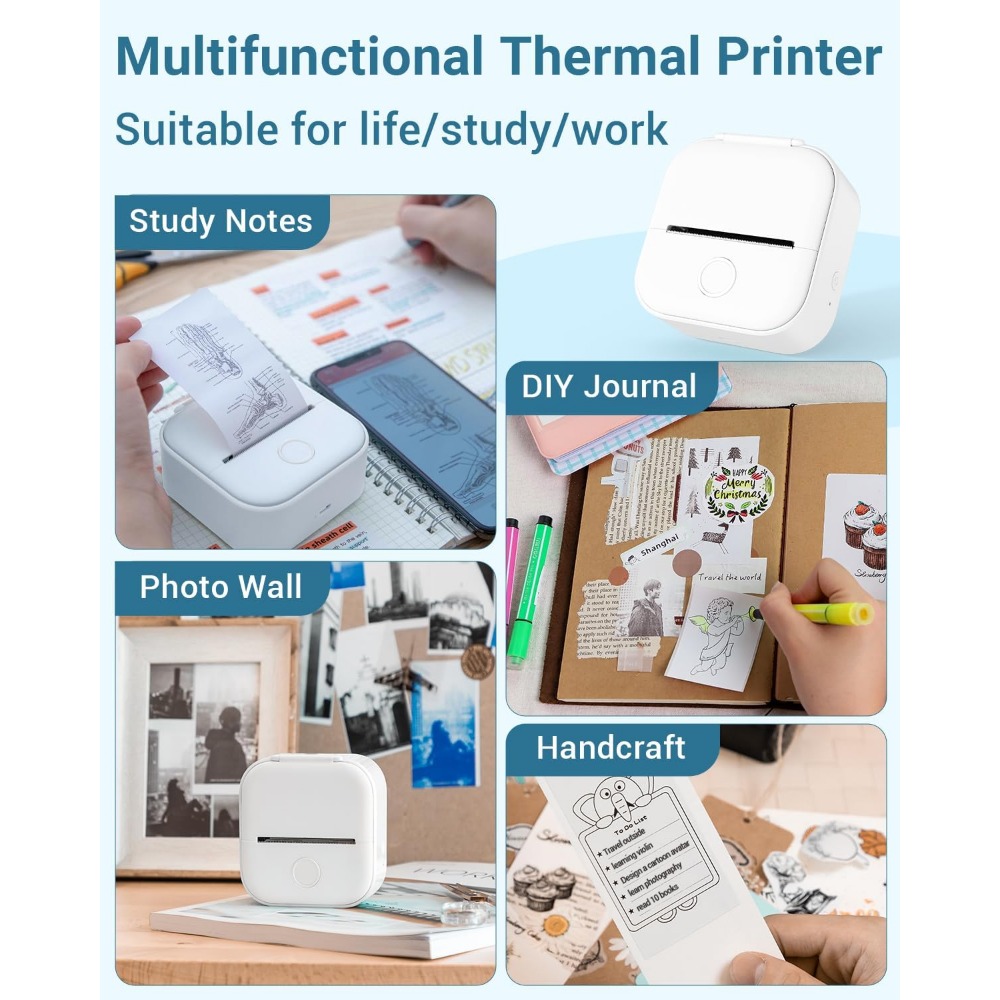 Phomemo T02 Wireless Pocket Th - Mini Pocket Thermal Printer Paper Roll review and price