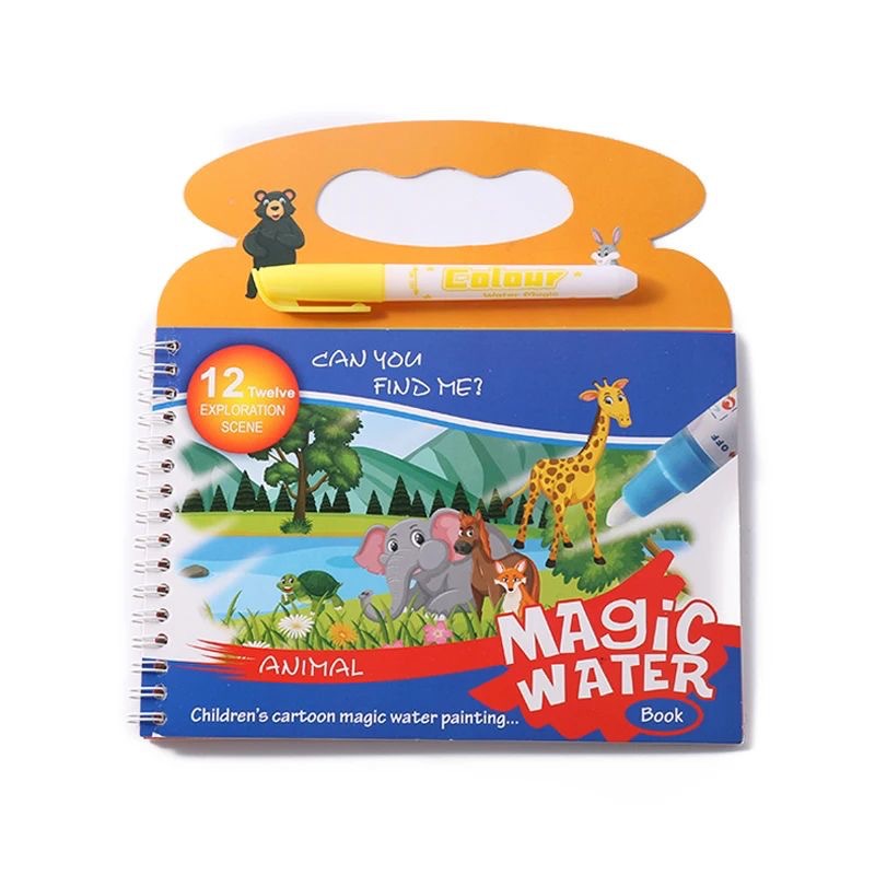 Children's Magic Water Paintin - Reusable Water Magic Coloring Book review and price