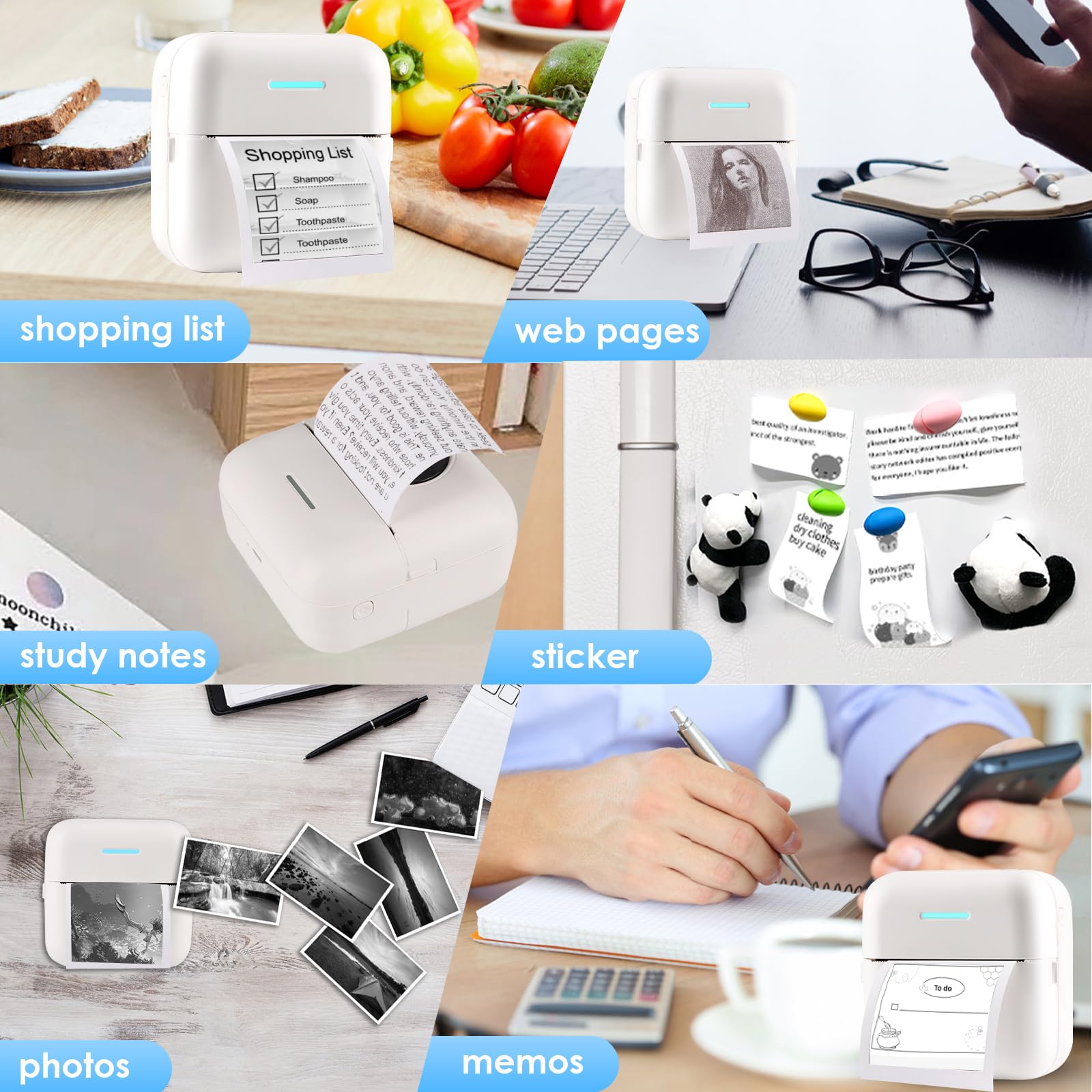 10 Rolls Thermal Inkless Print - Mini Pocket Thermal Printer Paper Roll review and price