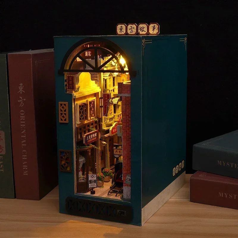 DIY Wooden Oriental Tales Chin - Diy Wooden Book Nook Kit Shelf Insert review and price