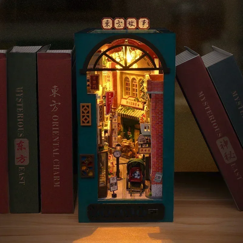 DIY Wooden Oriental Tales Chin - Diy Wooden Book Nook Kit Shelf Insert review and price