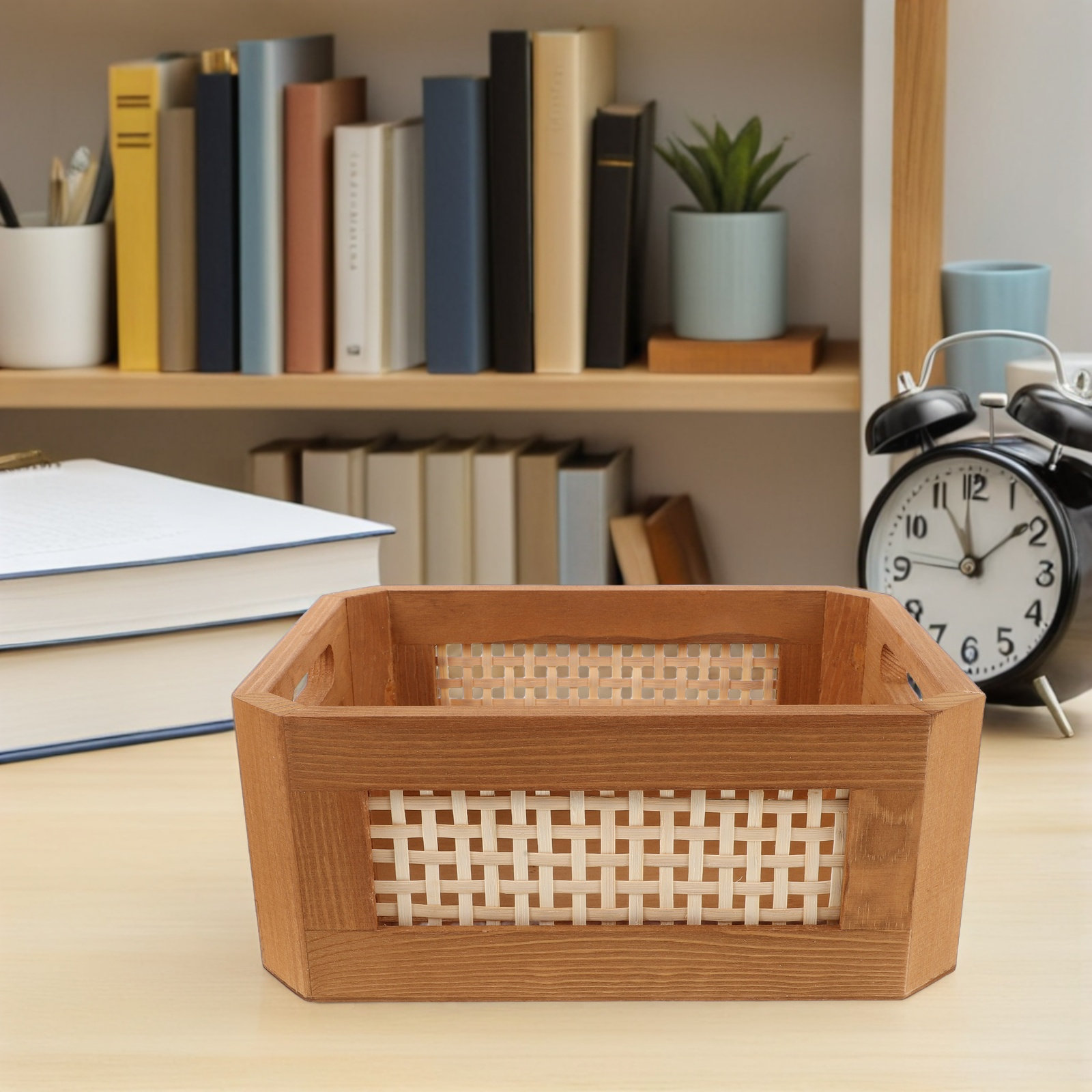 Retro Woven Rattan Storage Bas - Magazines review and price
