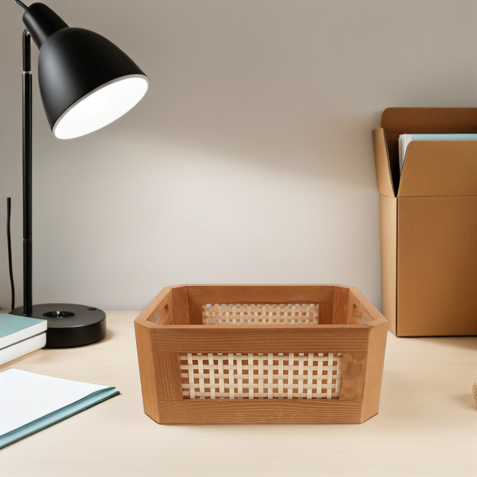 Retro Woven Rattan Storage Bas - Magazines review and price