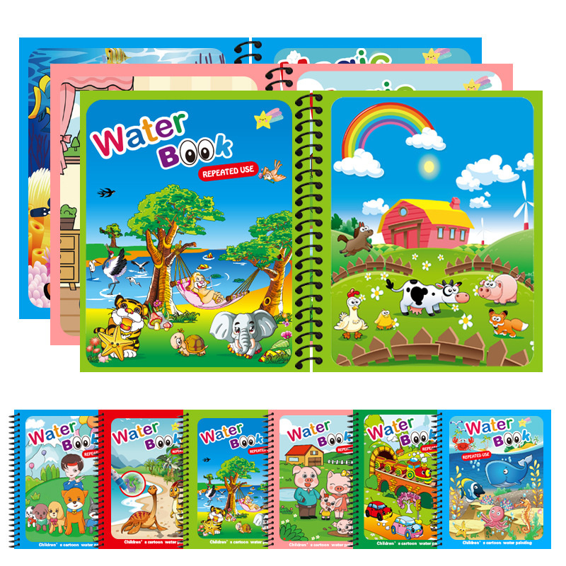 Montessori Toys Reusable Color - Reusable Water Magic Coloring Book review and price
