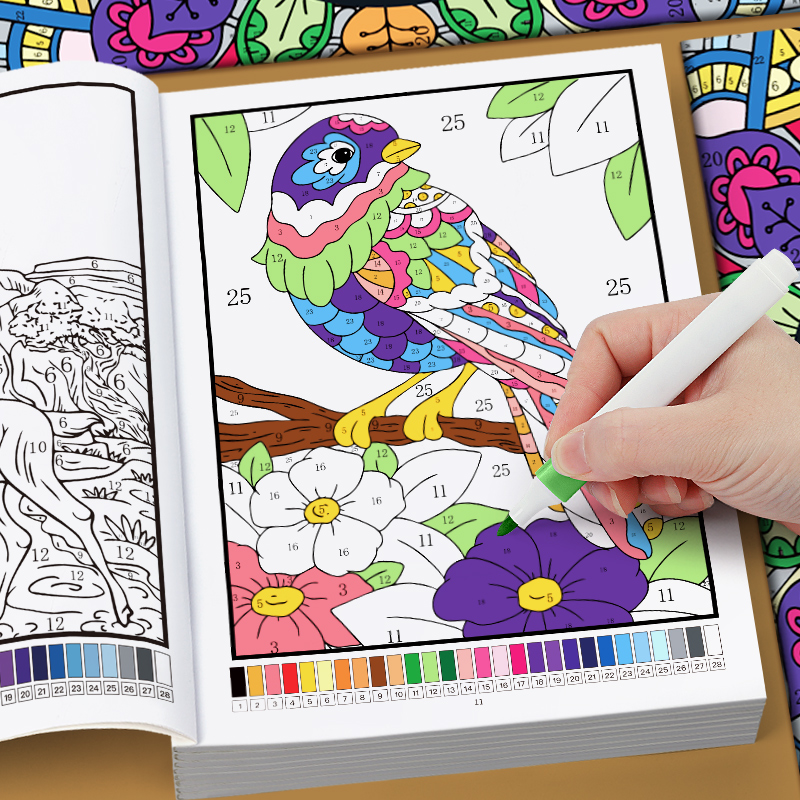 Color by Number for Adults Col - Adult Coloring Book Stress Relief review and price