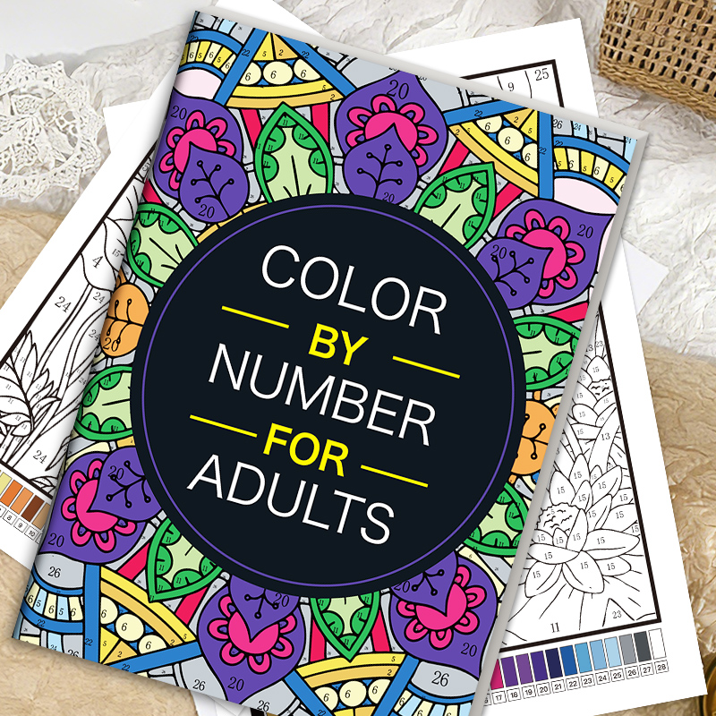 Color by Number for Adults Col - Adult Coloring Book Stress Relief review and price