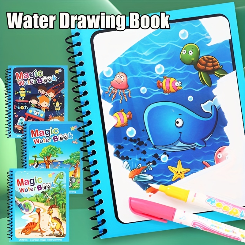 Magical Book Water Drawing Mon - Reusable Water Magic Coloring Book review and price