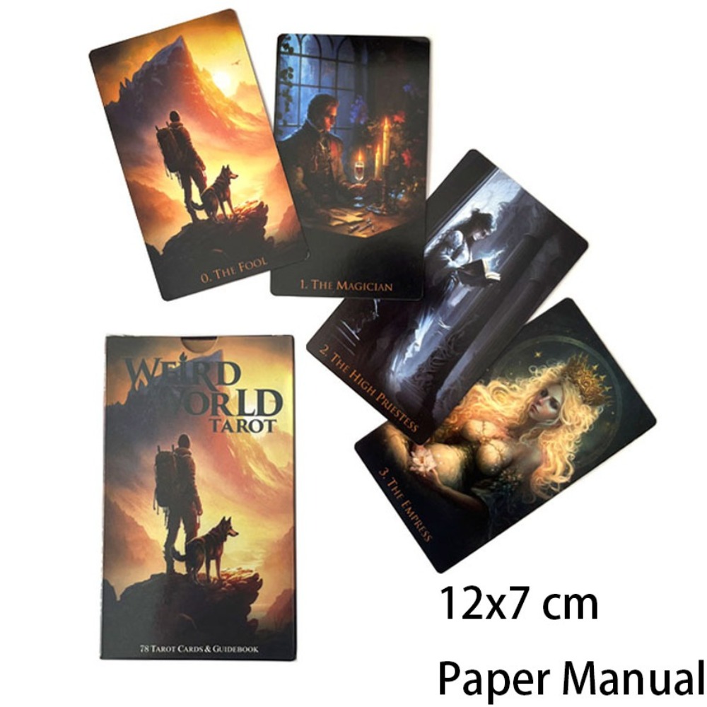 12*7cm Weird World Tarot 78 Ca - Tarot Deck With Guidebook review and price