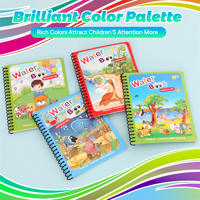 Montessori Toys Reusable Color - Reusable Water Magic Coloring Book review and price