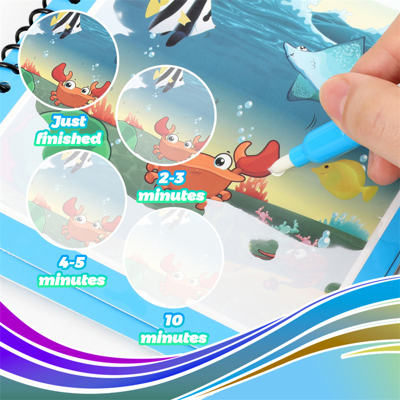 Montessori Toys Reusable Color - Reusable Water Magic Coloring Book review and price