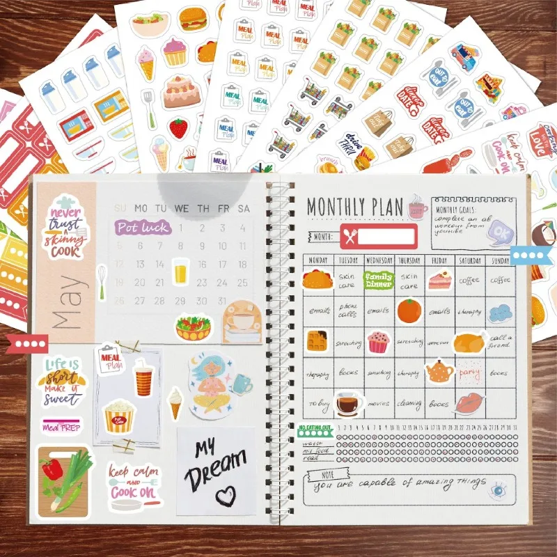 Food Planning Stickers Station - Stationery Books review and price
