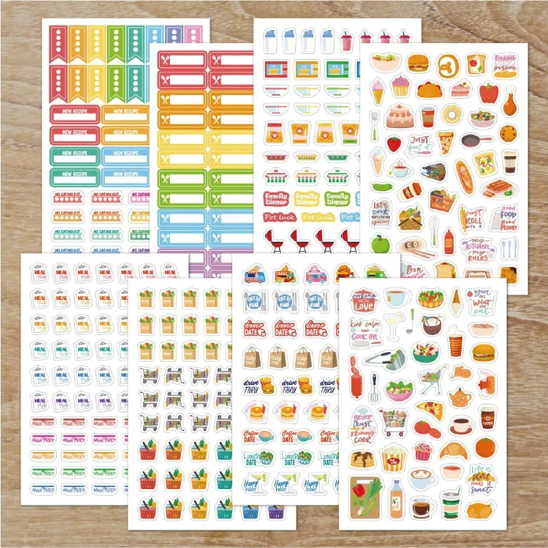 Food Planning Stickers Station - Stationery Books review and price