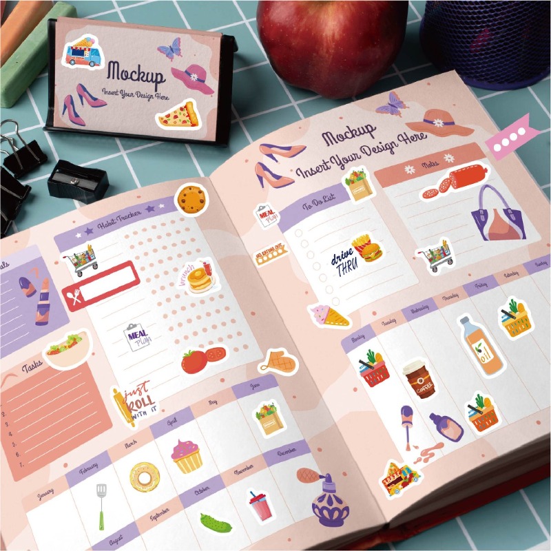 Food Planning Stickers Station - Stationery Books review and price