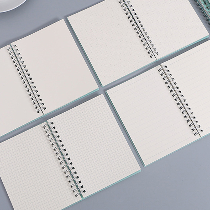A6 A5 B5 A4 Green Spiral Book  - A5 Spiral Dotted Grid Notebook review and price