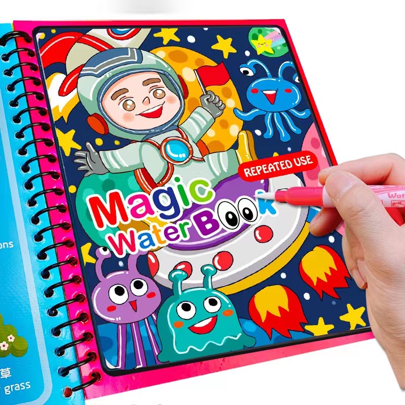 1Pcs Magical Book Water Drawin - Reusable Water Magic Coloring Book review and price