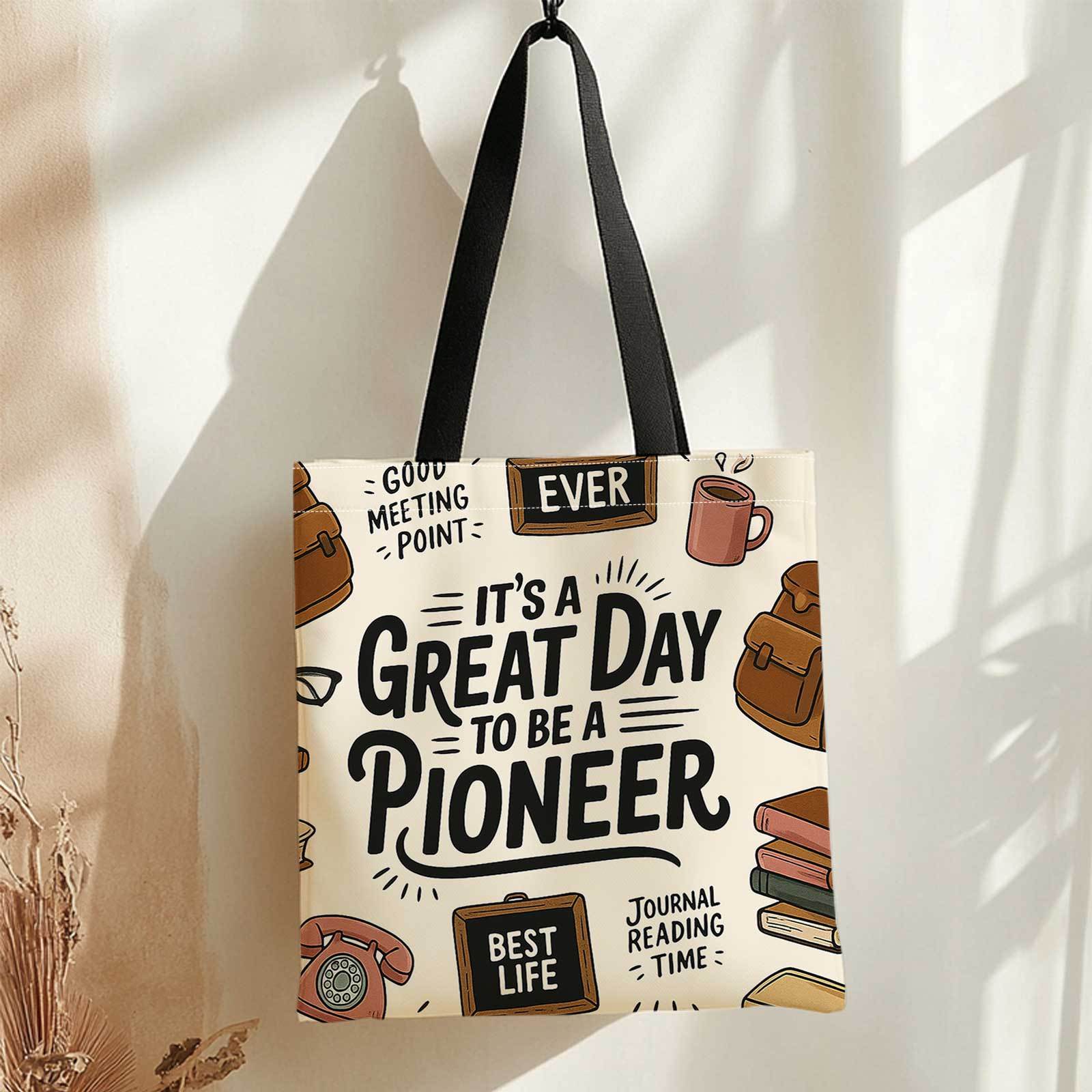 A Shopping Tote Bag with Print - Books review and price