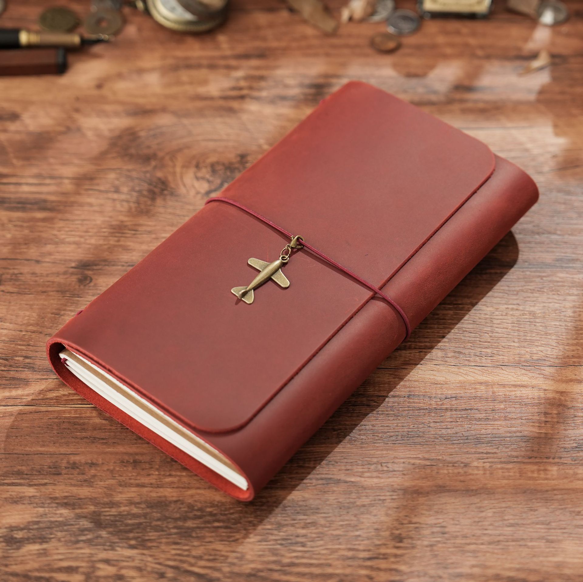 New Arrival Triple Fold TN Tra - Vintage Leather Journal Notebook review and price