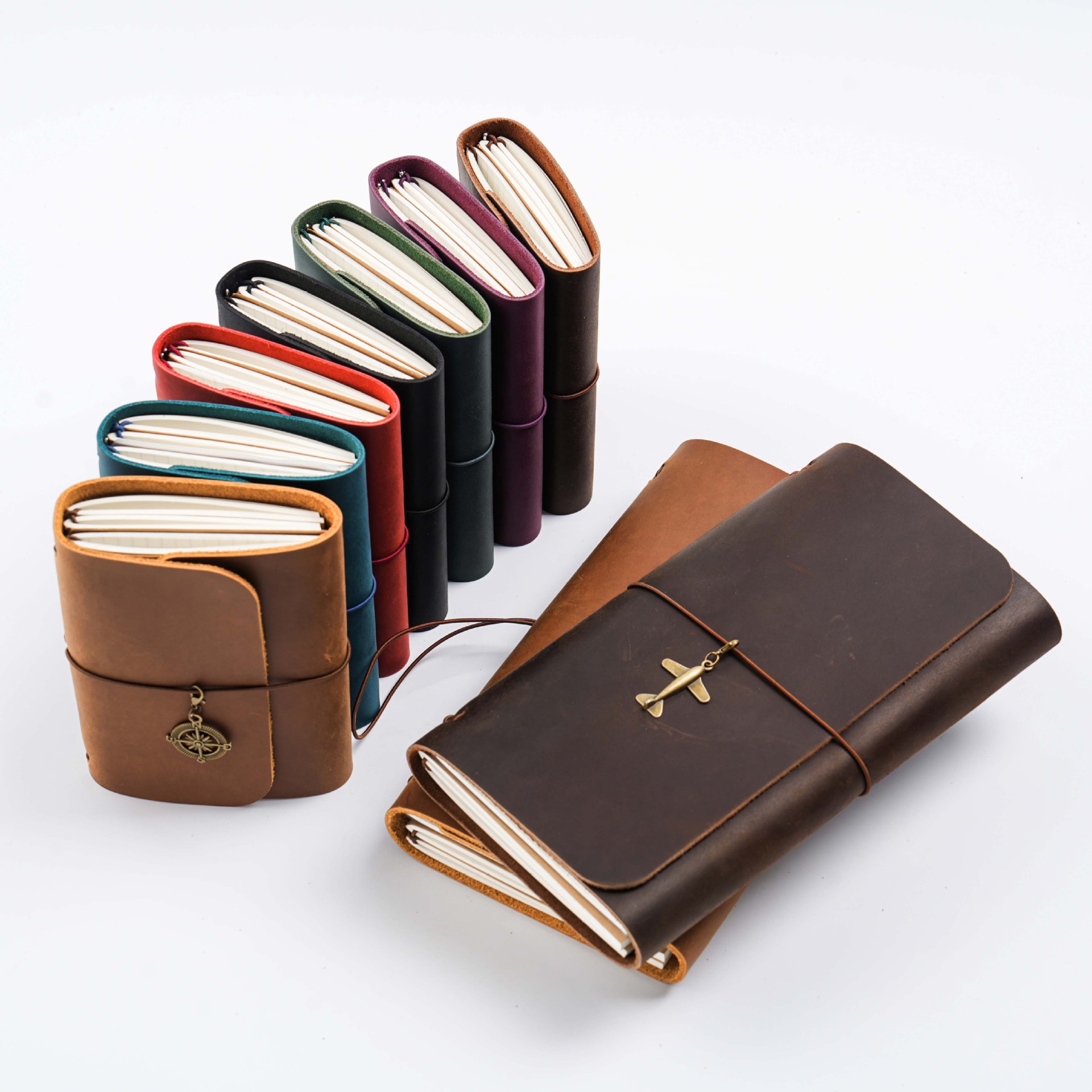 New Arrival Triple Fold TN Tra - Vintage Leather Journal Notebook review and price