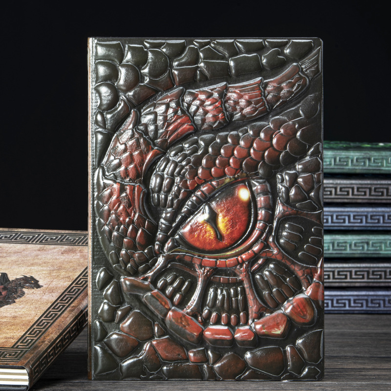A5 Vintage Dragon Embossed Lea - Vintage Leather Journal Notebook review and price