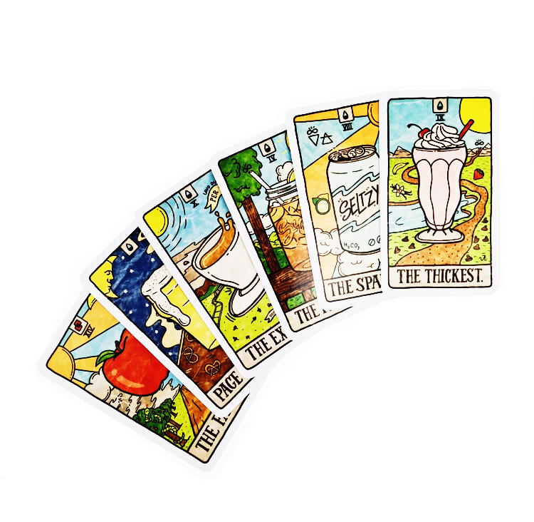 New 78 Illustrated Food&Drink  - Tarot Deck With Guidebook review and price