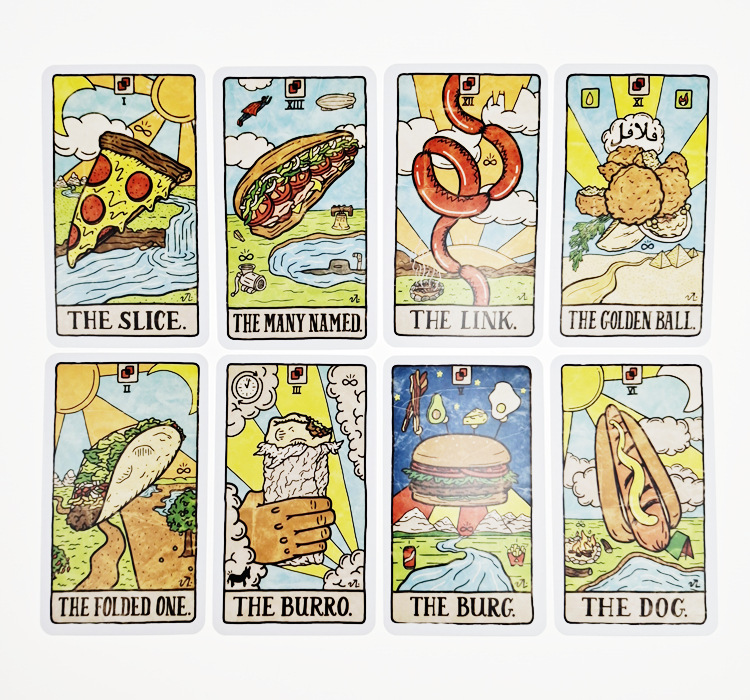 New 78 Illustrated Food&Drink  - Tarot Deck With Guidebook review and price