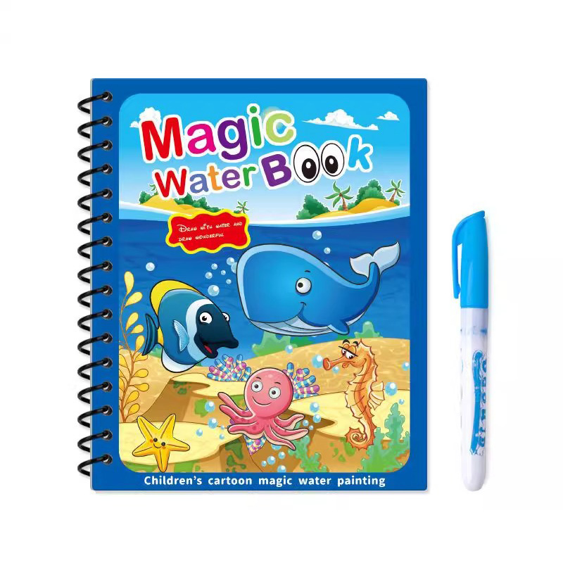 Magic Water Book with Pen Draw - Reusable Water Magic Coloring Book review and price