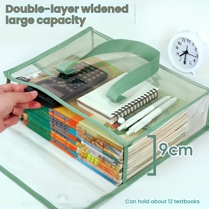 Double Layer Clear Tote Bag La - Stationery Books review and price