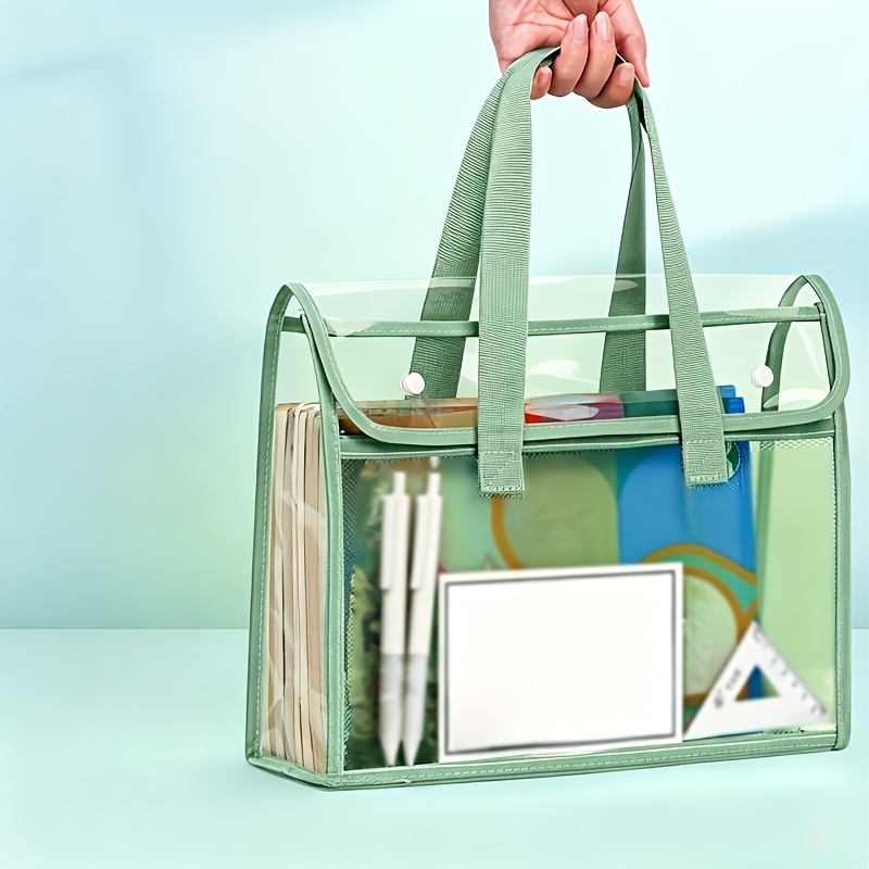 Double Layer Clear Tote Bag La - Stationery Books review and price